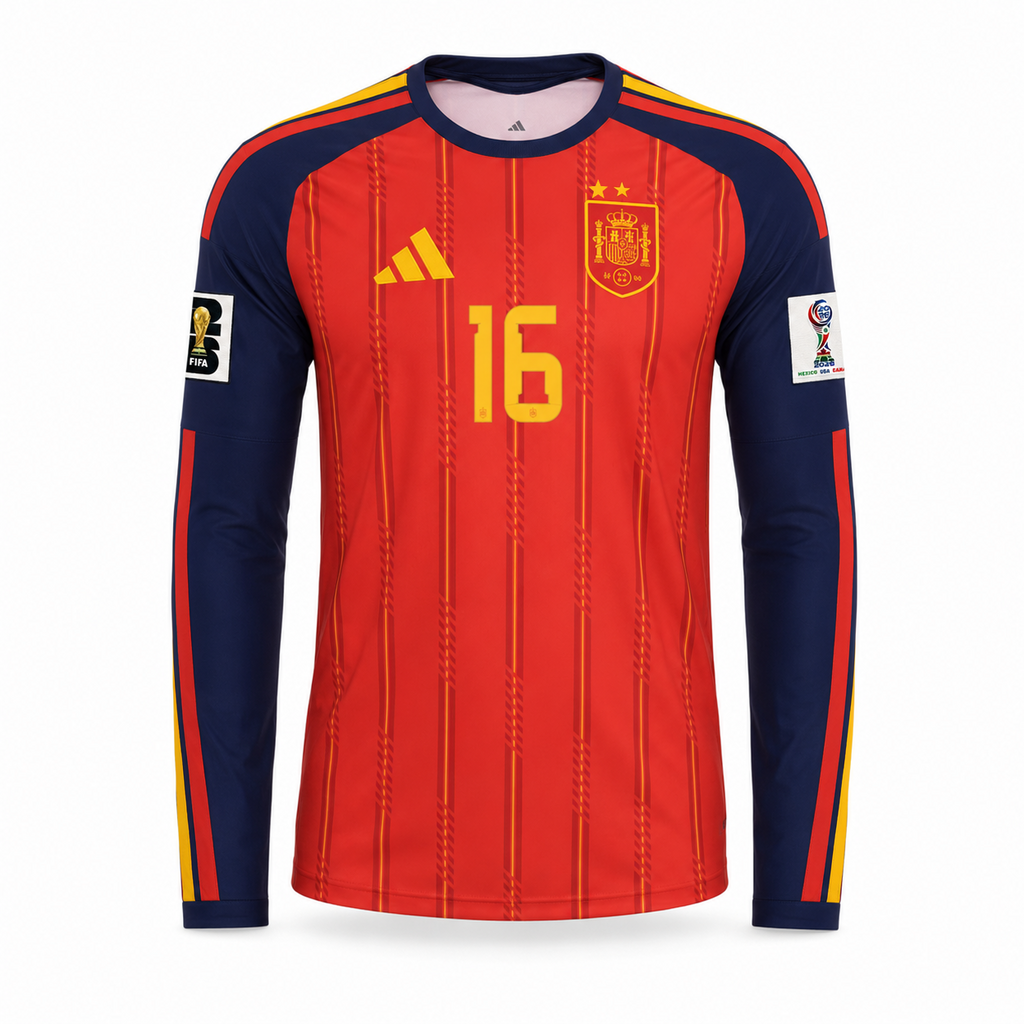 Rodri Spain #16 Stitched Jersey 2026