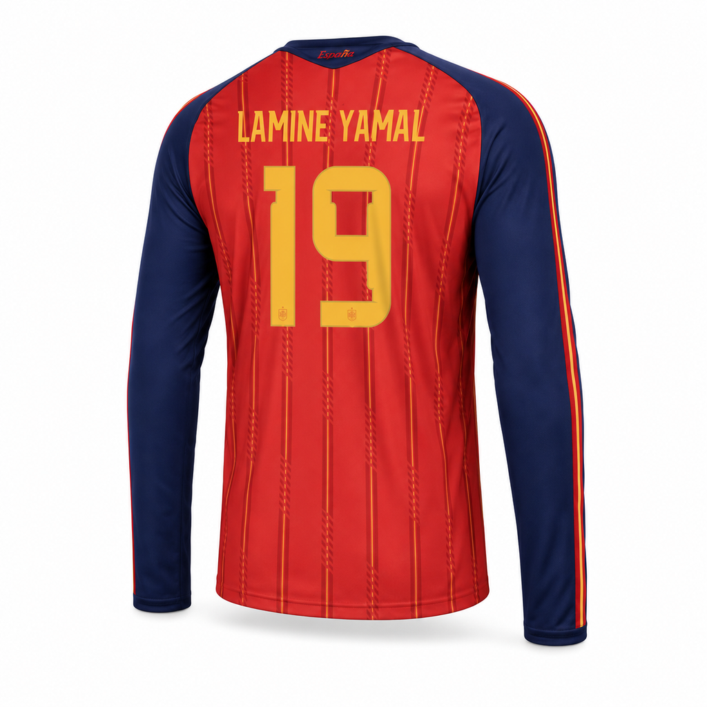 Lamine Yamal Spain #19 Stitched Jersey 2026
