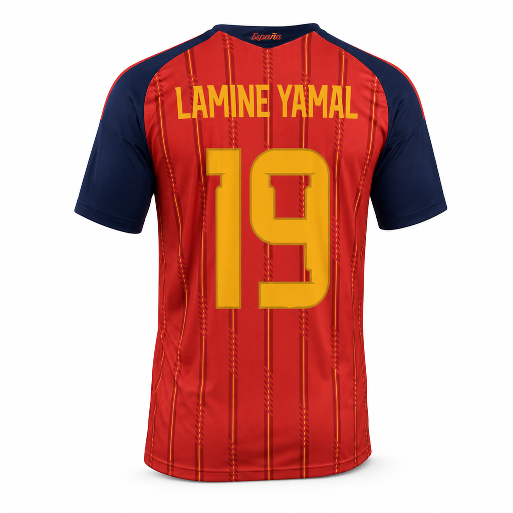 Lamine Yamal Spain #19 Stitched Jersey 2026