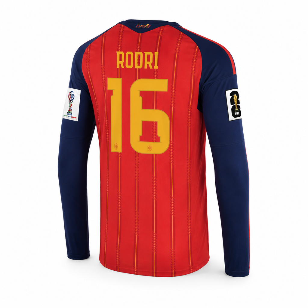Rodri Spain #16 Stitched Jersey 2026