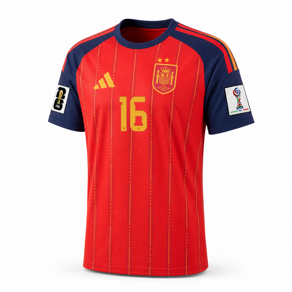 Rodri Spain #16 Stitched Jersey 2026